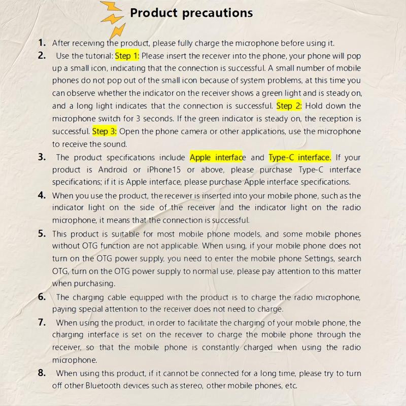 Wireless Collar Microphone, Portable Audio Noise Reduction Mic for Iphone, Tablet, Collar Mini Microphones, Wireless Mic for Video Recording, Teaching Speech Mic, Streaming Equipment